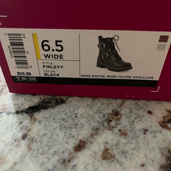 SO Black Women Boots Size 6.5 Wide New 👢👢 - Picture 6 of 7